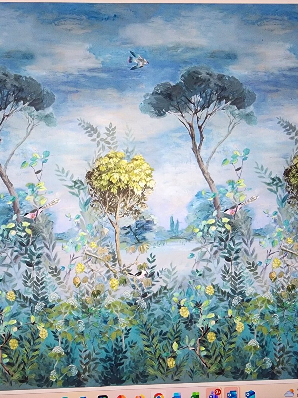 Giardino Segreto Scene 2 Wallpaper- 4 rolls